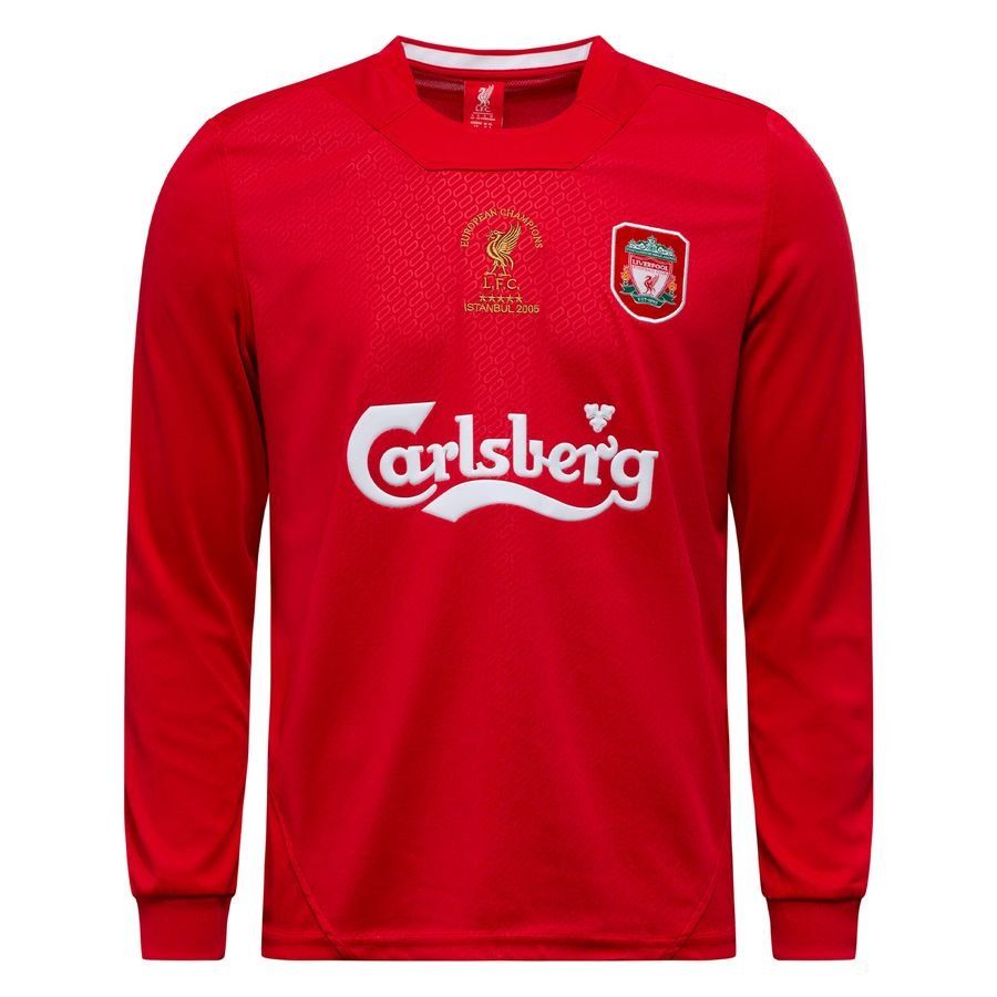 Liverpool Home Shirt Istanbul 2005 Long Sleeves - Men's-SoccerKits Hub | Buy Soccer Jerseys Online
